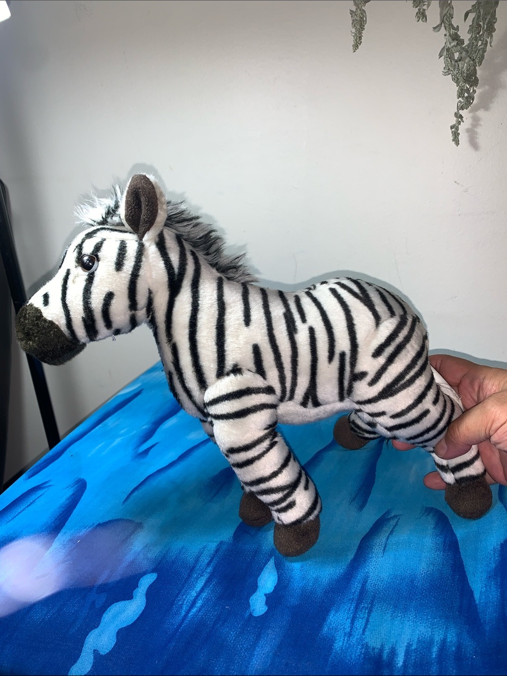 National Geographic plush zebra ~ 11” height